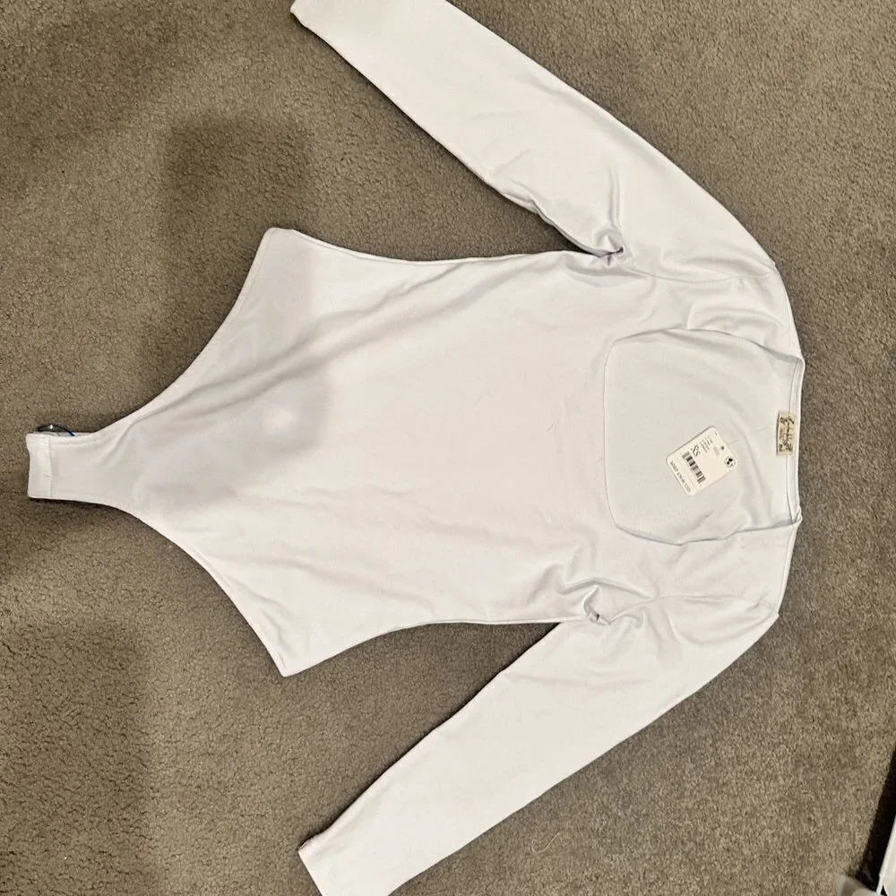 Free People Truth Or Square Bodysuit in White